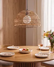 Lampa wisząca SELENGE Rattan Jasnobrązowy_1154840