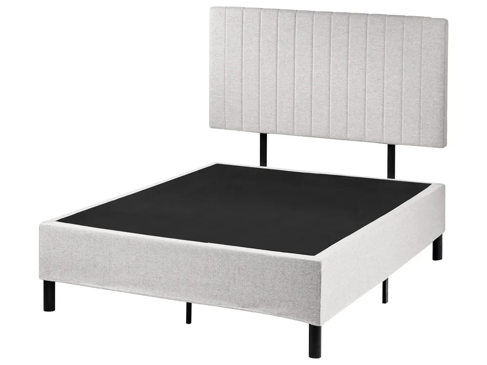 Divan Bed Fabric COUNTESS 120 x 200 cm (EU Small Double) Light Grey_1054523