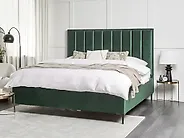 Ottoman Bed SEZANNE Velvet Dark Green 180 x 200 cm (EU Super King)_1184939