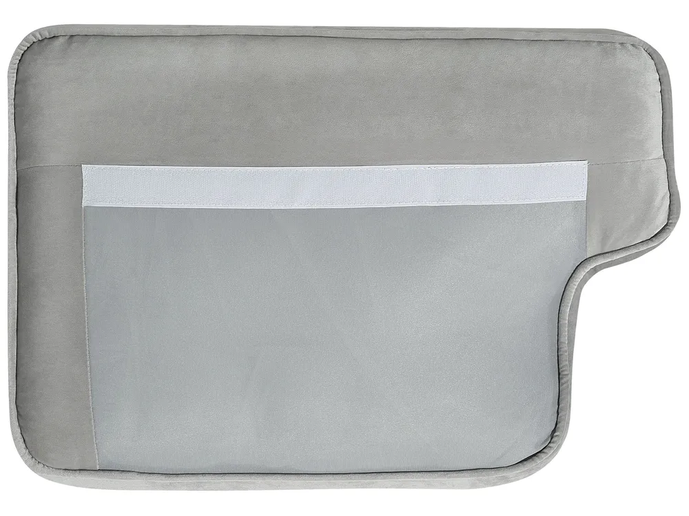 Canapé 3 places LOKKA Velours Gris clair_704294