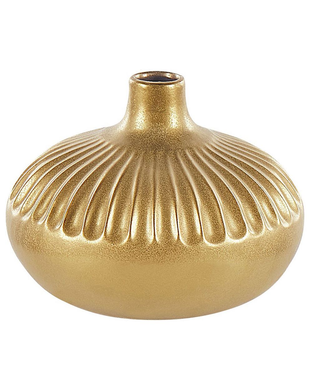 Decorative Vase CERCEI 20 cm Stoneware Gold