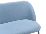 Dining Bench 2 Seater OSBY Fabric Blue_929170