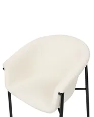 Set of 2 Dining Chairs AMES Boucle Off-White_887215
