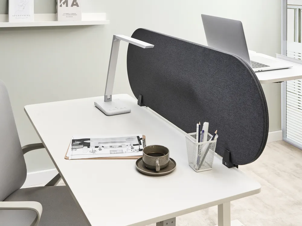 Desk Screen SPARKY 120 x 40 cm Dark Grey