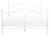 Bílá kovová postel s rámem 160 x 200 cm DINARD_740744