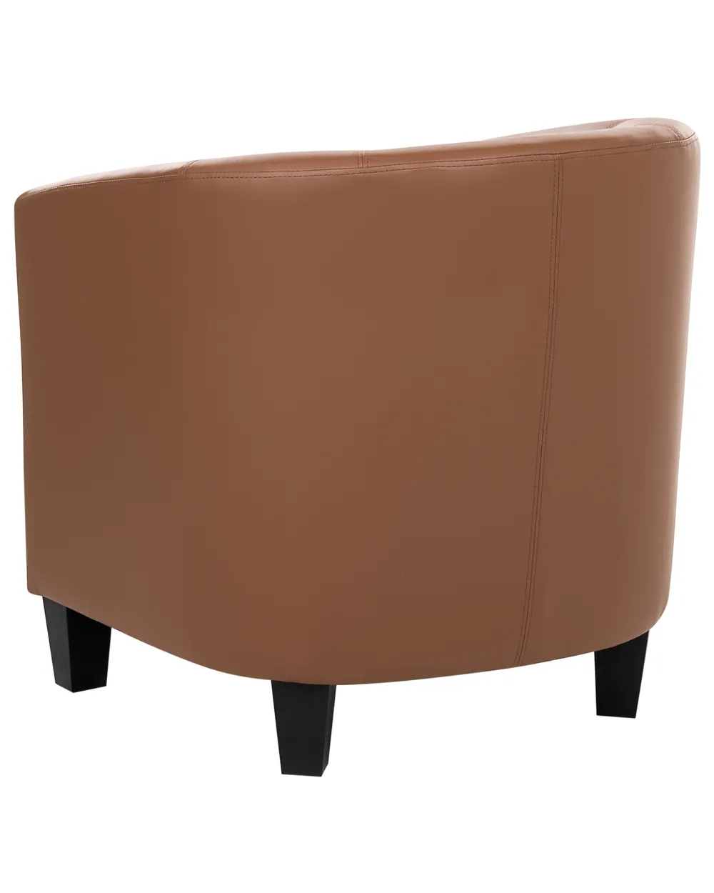 Armchair BORWICK Faux Leather Brown_1069286