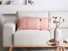 Set of 2 Cotton Cushions with Tassels 30 x 50 cm Peach Pink VALVARIA_940171