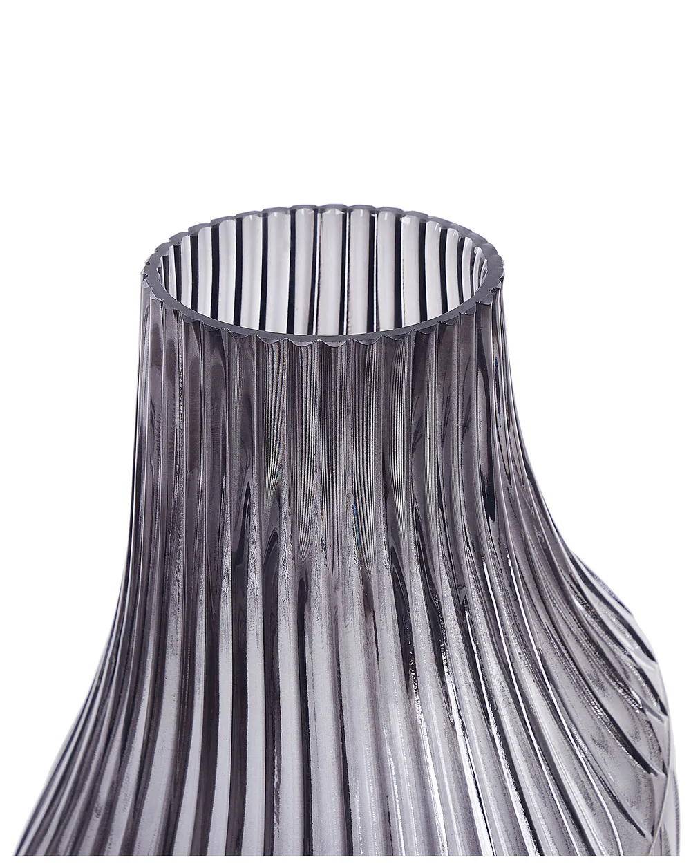 Wazon na kwiaty MYRSINA 36 cm Szkło Szary_838171