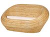 Tuinbank 2-zits rotan natuurlijk/beige MAIORI_928296