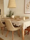 Lot de 2 chaises de salle à manger en tissu beige sable MELFORT_828636