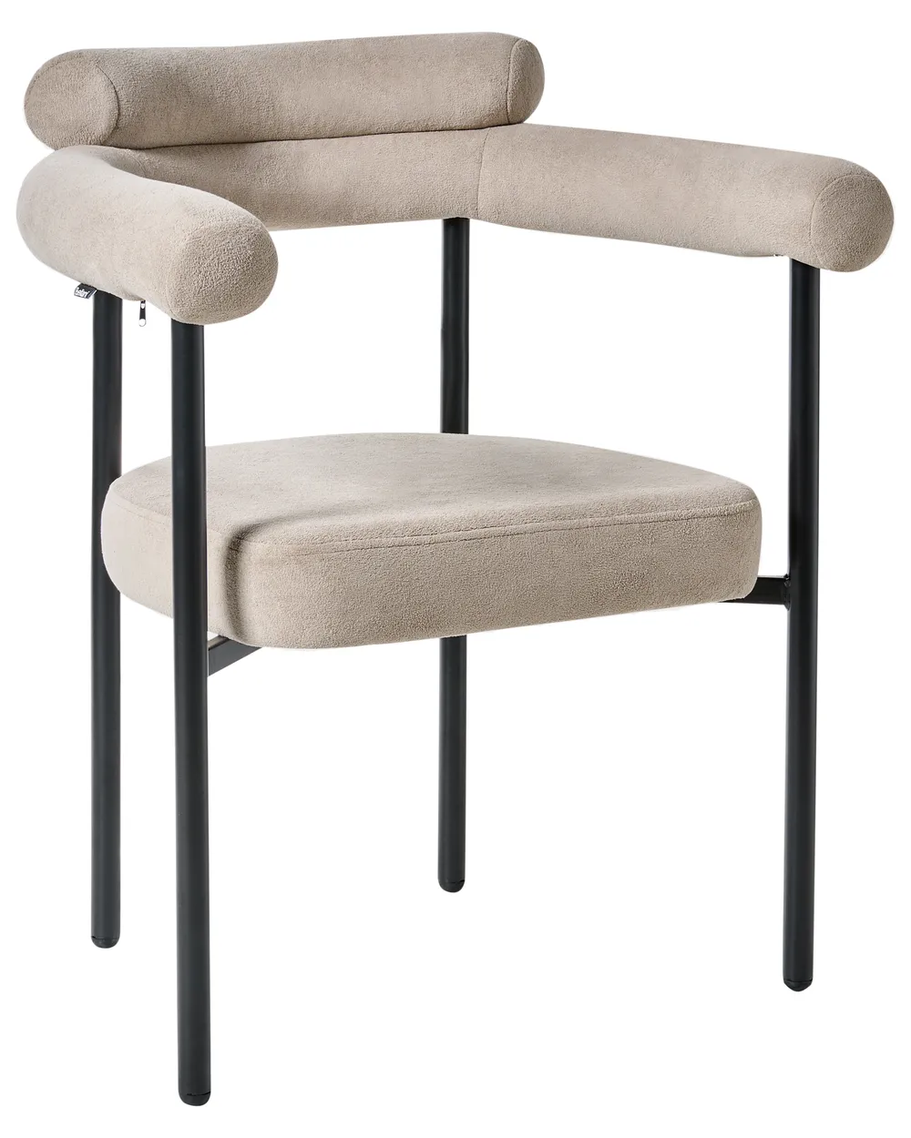 Set of 2 Dining Chairs LYNEY Fabric Beige_992769