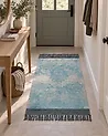 Alfombra AKARSU Azul 80 x 150 cm Viscosa