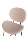 Set of 2 Boucle Bar Chairs Light Beige LUANA_906889