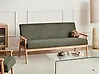 Sofa 3 Seater ESRUM Fabric Light Brown/ Green