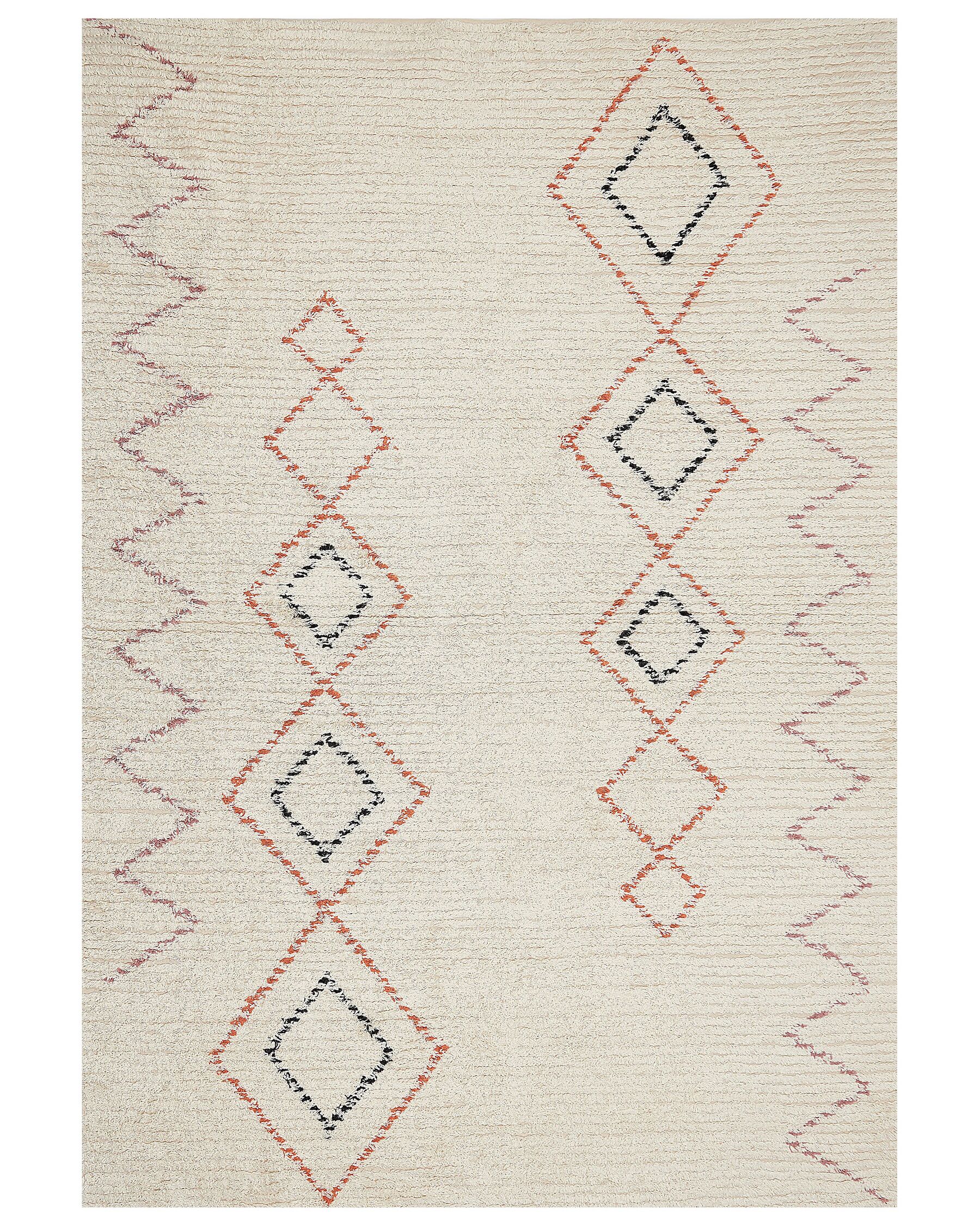 Dywan bawełniany 160 x 230 cm beżowy GUWAHATI_839175
