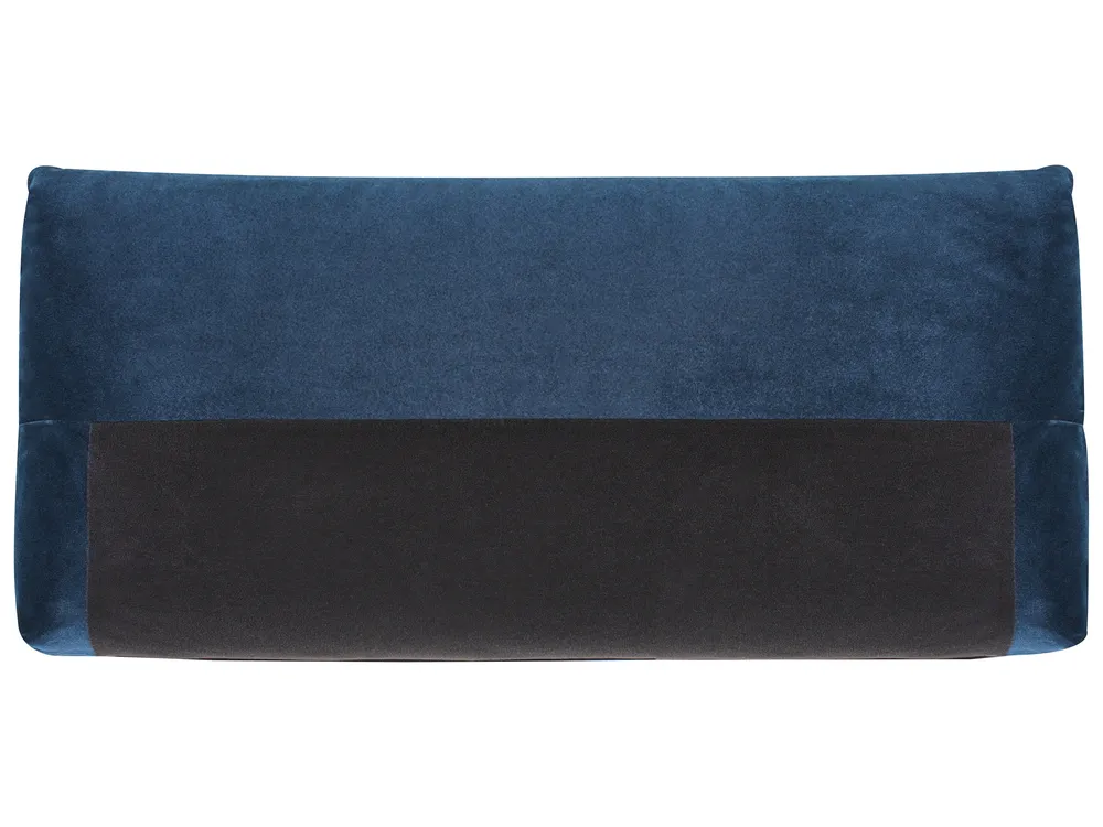 Canapé 3 places LUVOS Velours Bleu foncé_970585