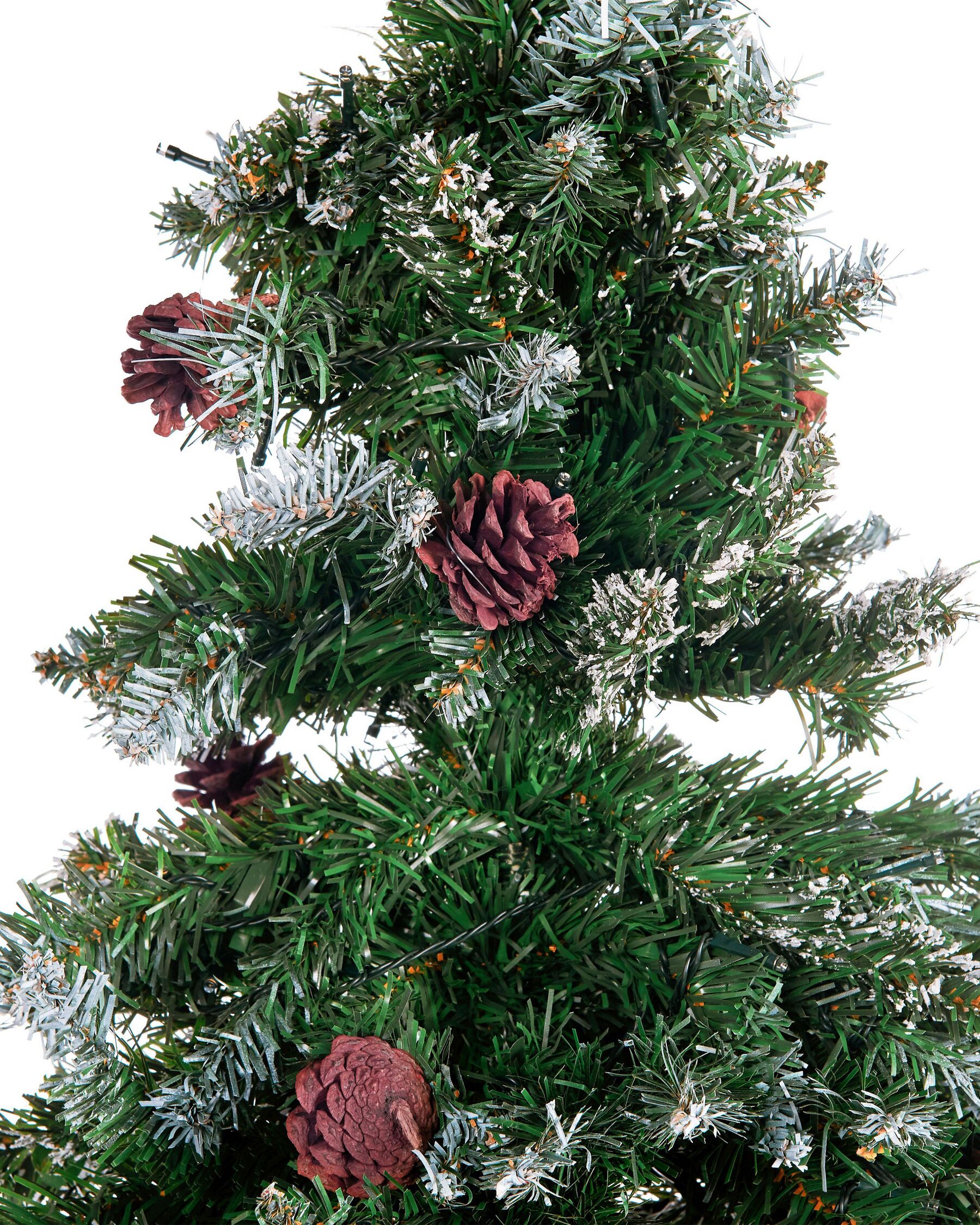 Künstlicher Weihnachtsbaum Mit Schnee Und Beleuchtung Künstlicher Weihnachtsbaum mit LED Beleuchtung Schnee bestreut 210 cm