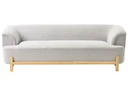 Sofa 3 Seater ALNOR Fabric Light Grey_1010747