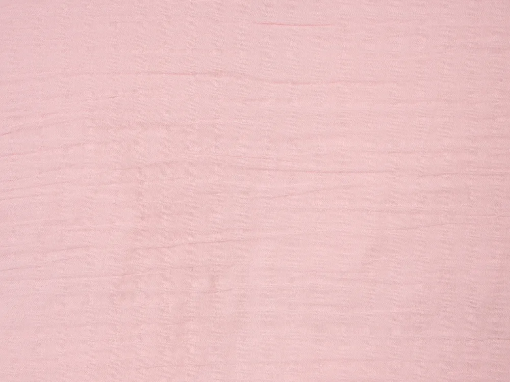 Komplet pościeli SUMNER 220 x 240 cm Muślin bawełniany Pastelowy róż_1060203