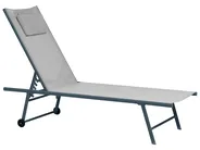 Set di 2 Lettini Prendisole SORONI Metallo Grigio chiaro_1014174