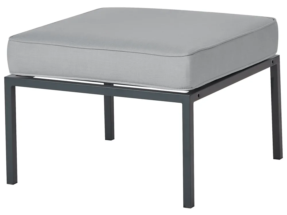 Garden Lounge Set with Table 5 Seater SKALA Metal Dark Grey_934689