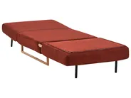 Single Sofa Bed JERSLEV Fabric Red_1009939