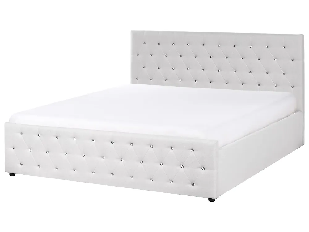 Ottoman Bed AMIENS Fabric Beige 180 x 200 cm (EU Super King)_1185156