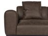 2-Sitzer Sofa Kunstleder dunkelbraun MALMOS_930894