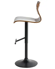 Set of 2 Bar Chairs PETERSBURG Faux Leather White/ Black_1044561