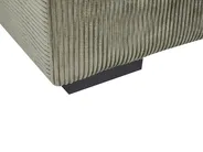 Corner Sofa 4 Seater LUNGO with Ottoman Corduroy Green Left Hand_962303