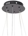 Lampa wisząca LED metalowa czarna KANDRA_934412