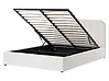Ottoman Bed CHALLANS Fabric Off-White 160 x 200 cm (EU King Size)