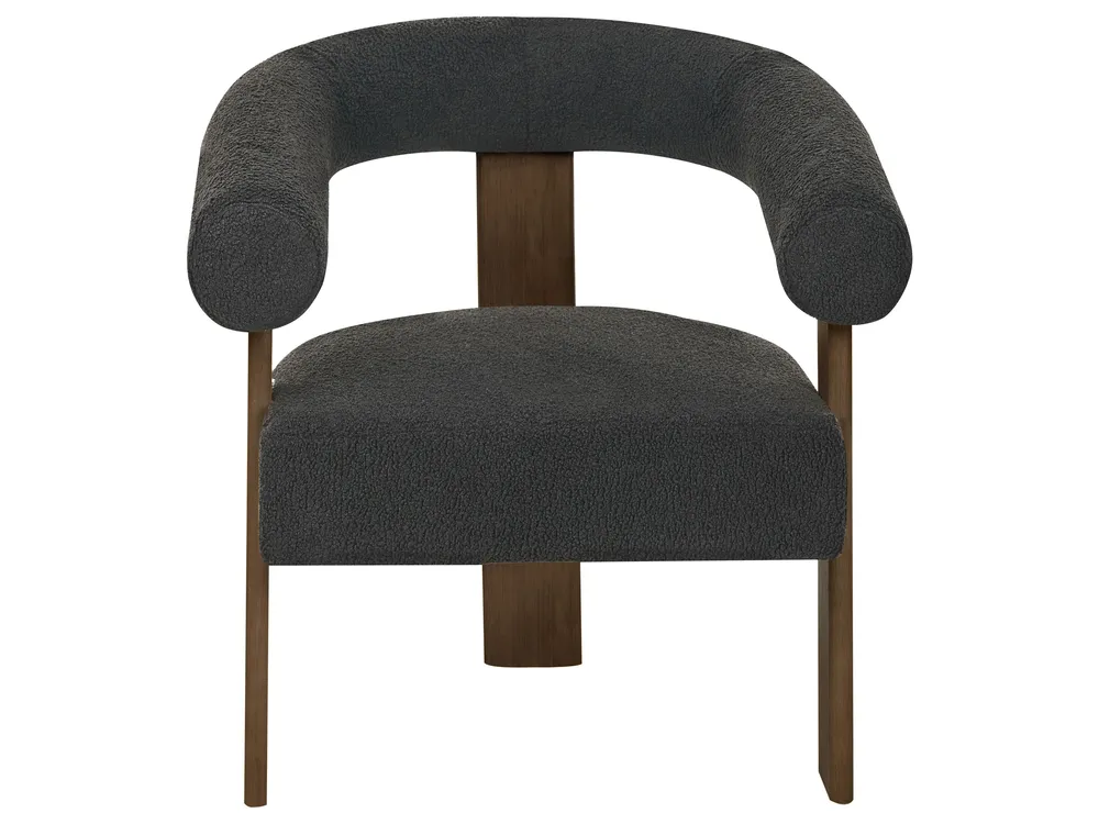 Set da salotto ILBRO Bouclé Nero/Marrone scuro_985034