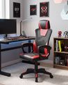 Office Chair IGNIS Faux Leather Red