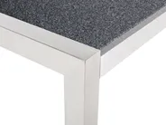 Garden Dining Table GROSSETO 220 cm 100 cm Granite Polished Grey_48427