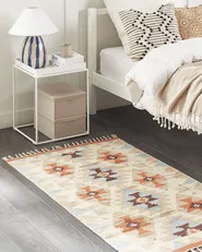 Rug DILIJAN Multicolour 80 x 150 cm Kilim Cotton_869150