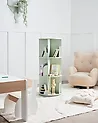 Rotating Bookshelf CANEY 94 cm Light Green
