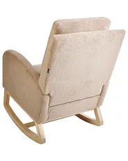 Poltrona a dondolo ALSTA Bouclé Beige_967621