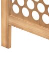 Wooden Folding 4 Panel Room Divider 170 x 163 cm Light Wood CERTOSA_874050