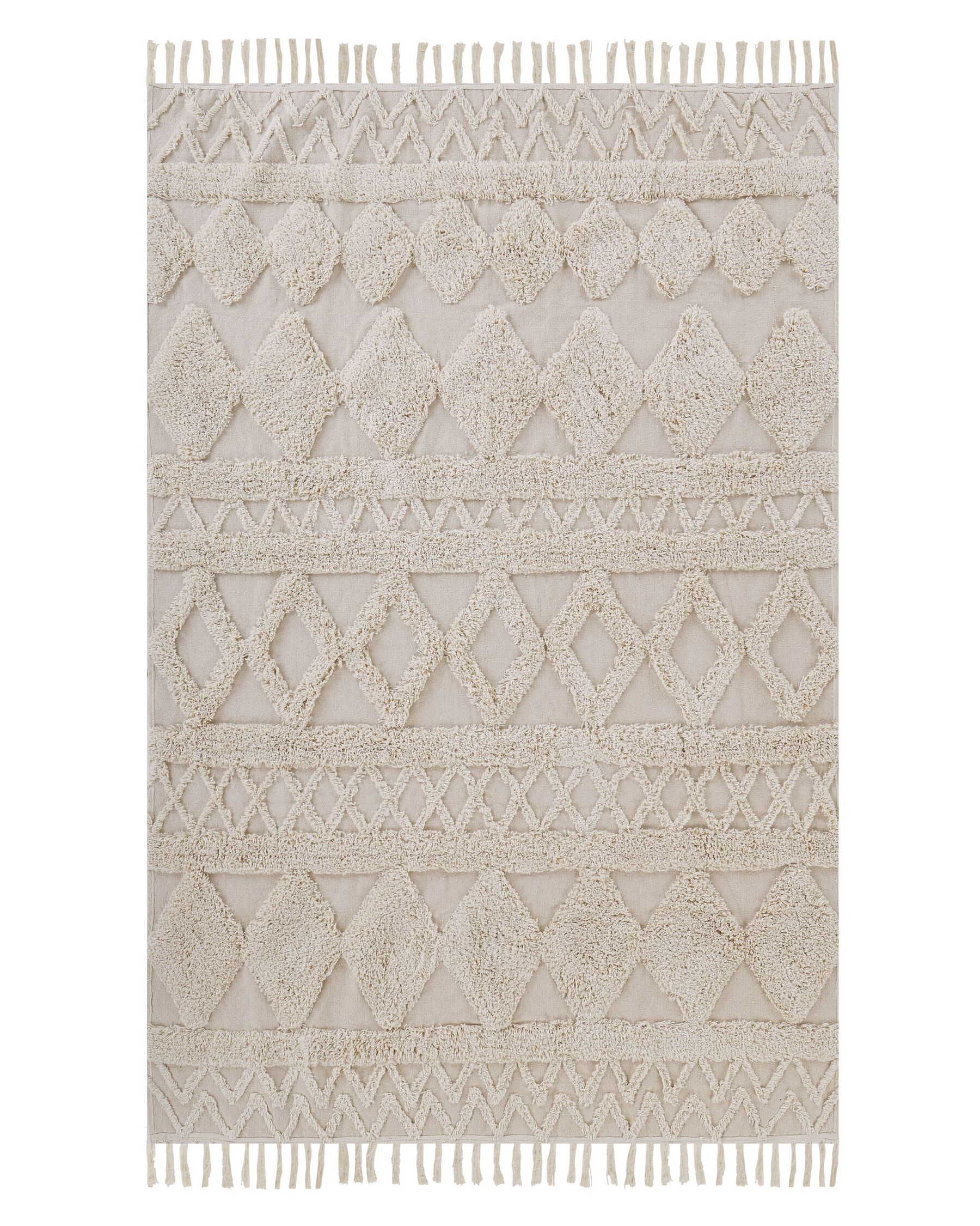 Bavlnený koberec 140 x 200 cm béžový DIDIM_817665
