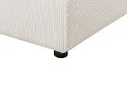 Corner Sofa Bed 3 Seater ABACKA Corduroy Off-White Left Hand_896754