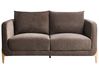 Sofa 2 Seater GIMO Chenille Dark Brown