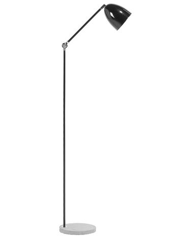 Stehlampe schwarz 165 cm Glockenform CHANZA