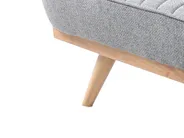 Sofa Bed 2 Seater KALFAFEL Fabric Grey_1009416