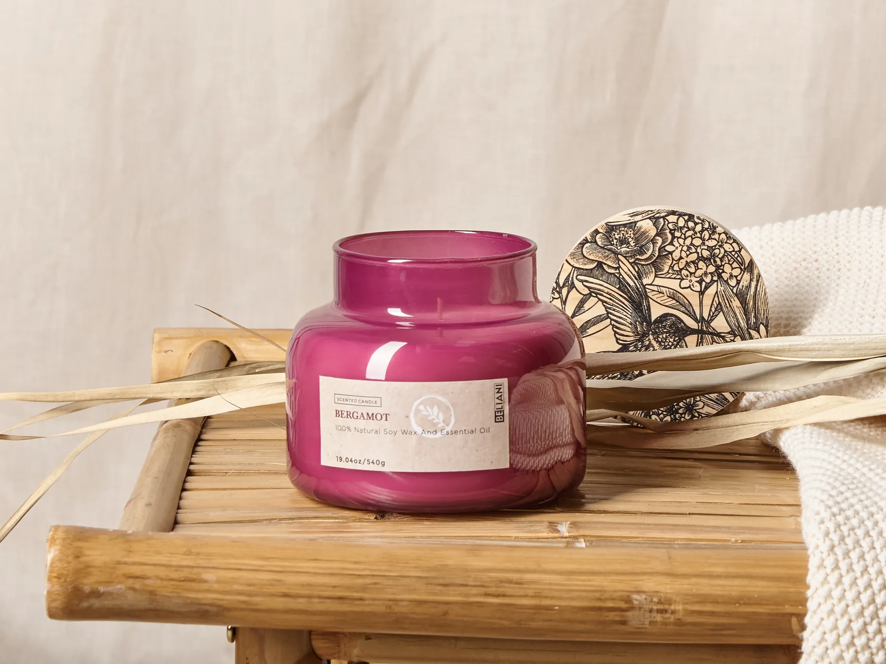 Scented Candle DELIGHT BLISS Soy Wax Fruity Notes_874808