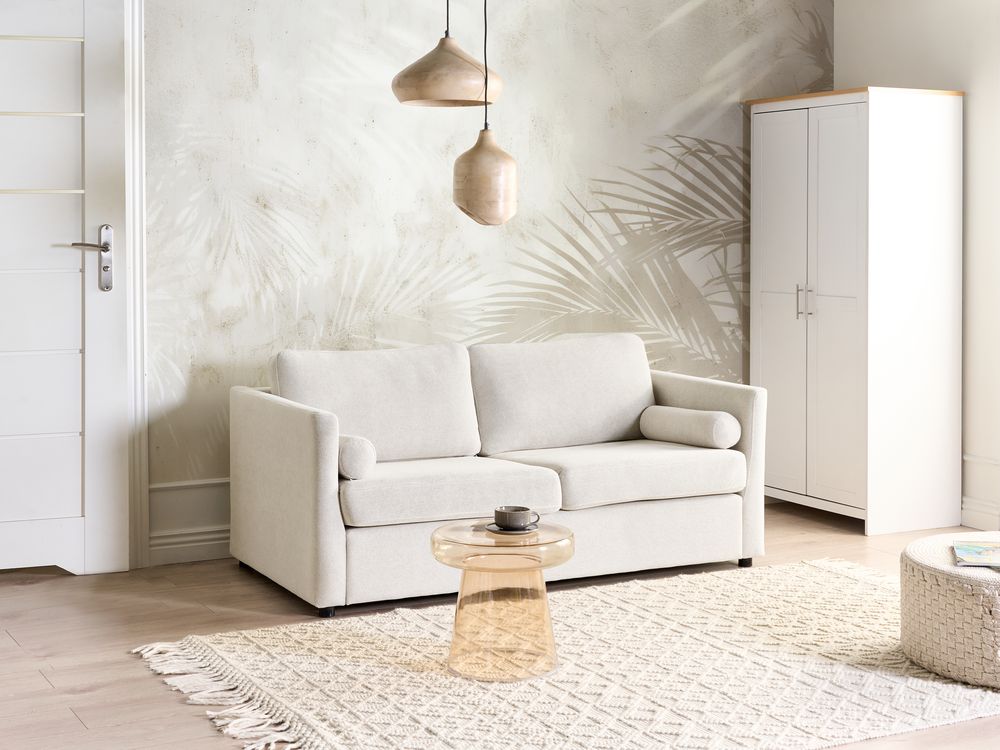 Sofa rozkładana INKOO Złamana biel