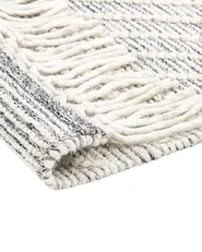 Rug SAVUR Grey 160 x 230 cm Wool_862382