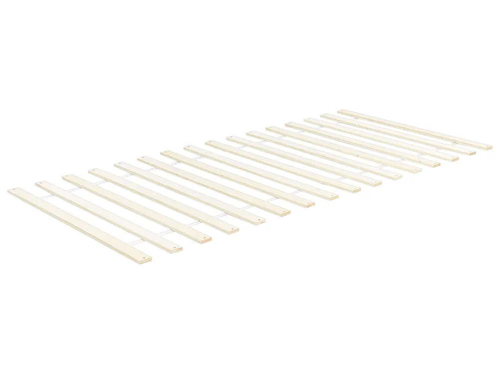 Bett mit Lattenrost Kiefernholz MERCURER 90 x 200 cm Hellbraun_1109767