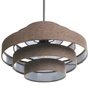 Pendant Lamp EREBATO Linen Brown_1036999