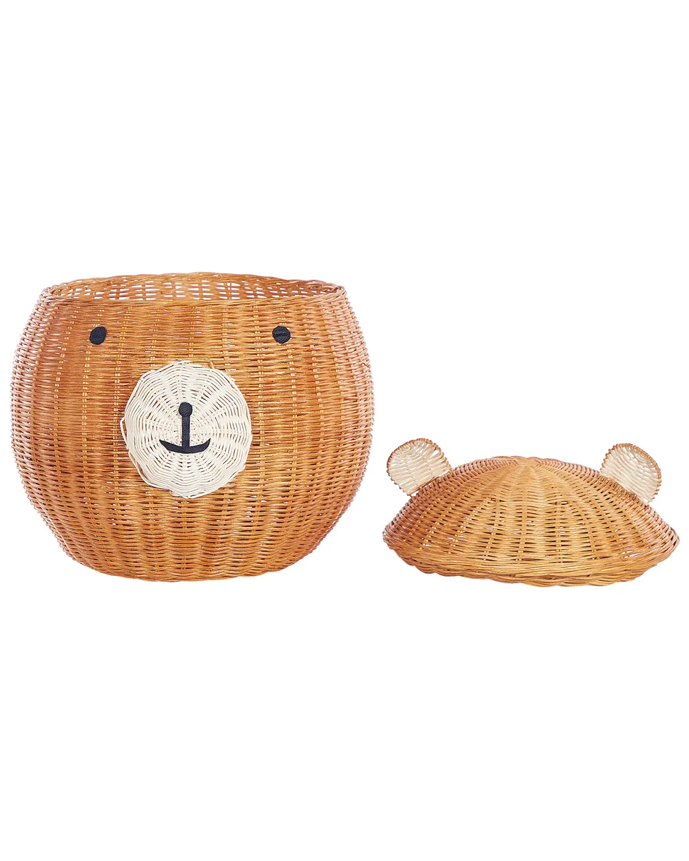 Cestino per bambini orsacchiotto HIMBA Rattan Naturale_838087